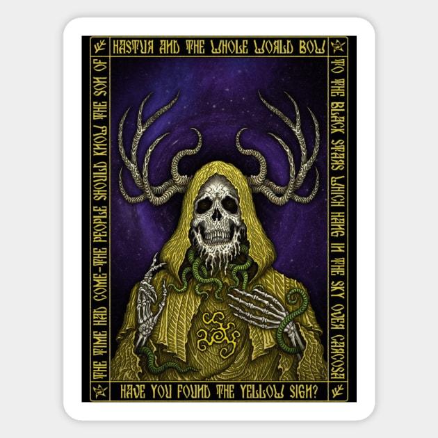 Hastur Icon - Azhmodai 2021 Sticker by azhmodai